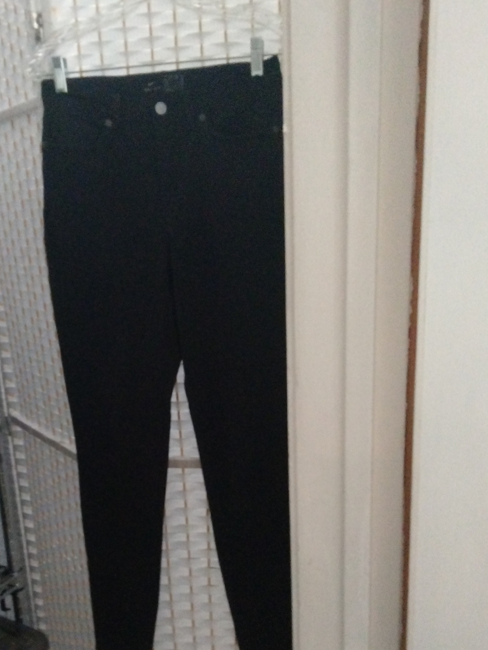 Nike Black Dri-FIT Athletic Pants with Silver Button